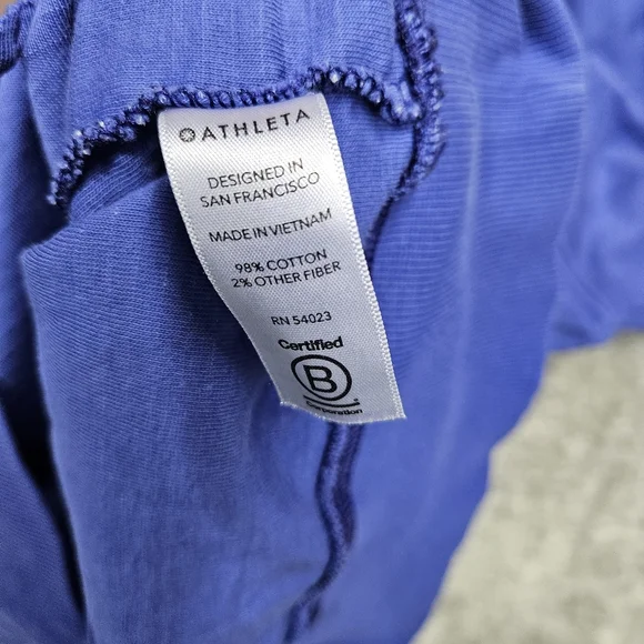 Athleta Women's Blue Hoodie Sweatshirt Size Medium - Cozy Pullover - Picture 5 of 6